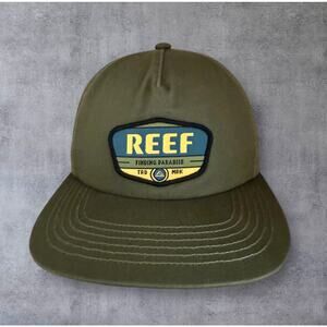 Reef Gavino Cotton Twill SnapBack Green Hat Cap